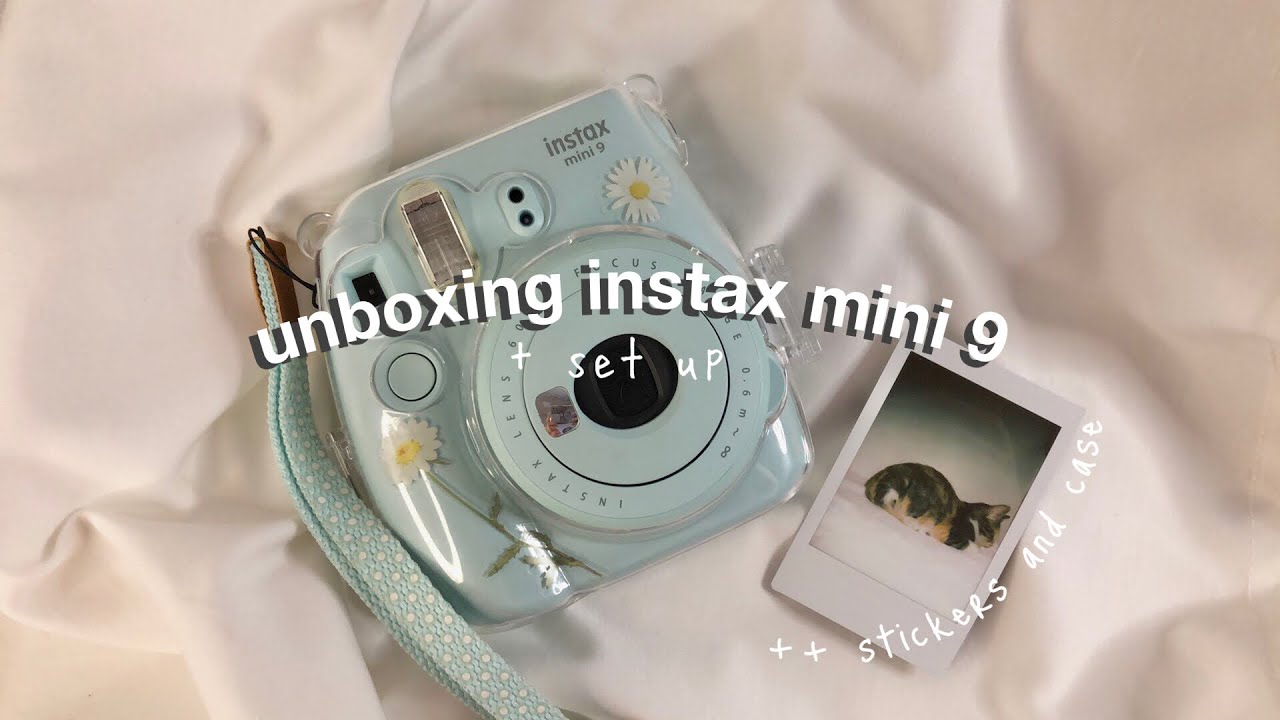 Instax Mini 9 unboxing 2021 | set-up, first shot + accessories ✨